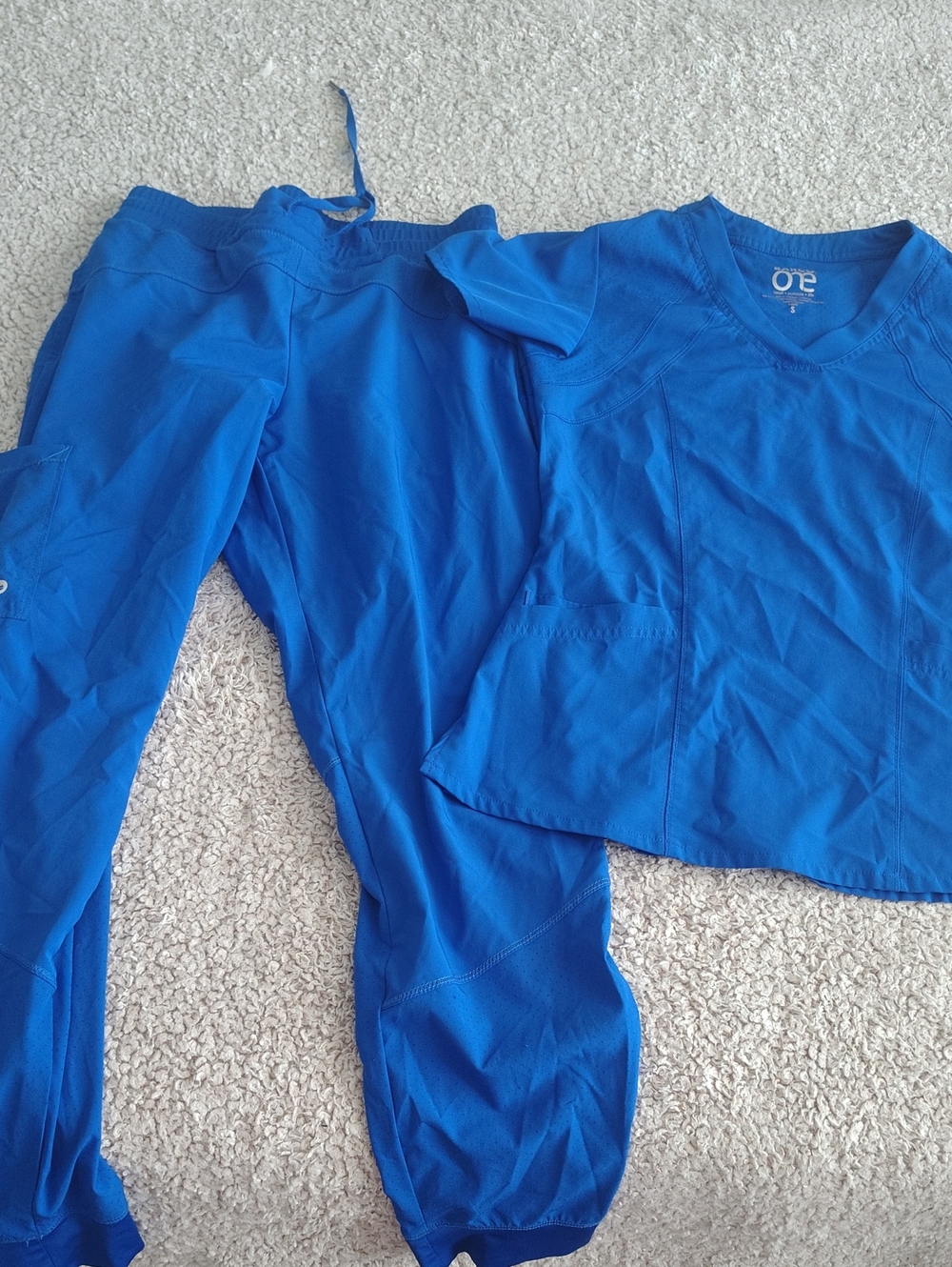 Barco One Royal Blue V-Neck Scrub Set